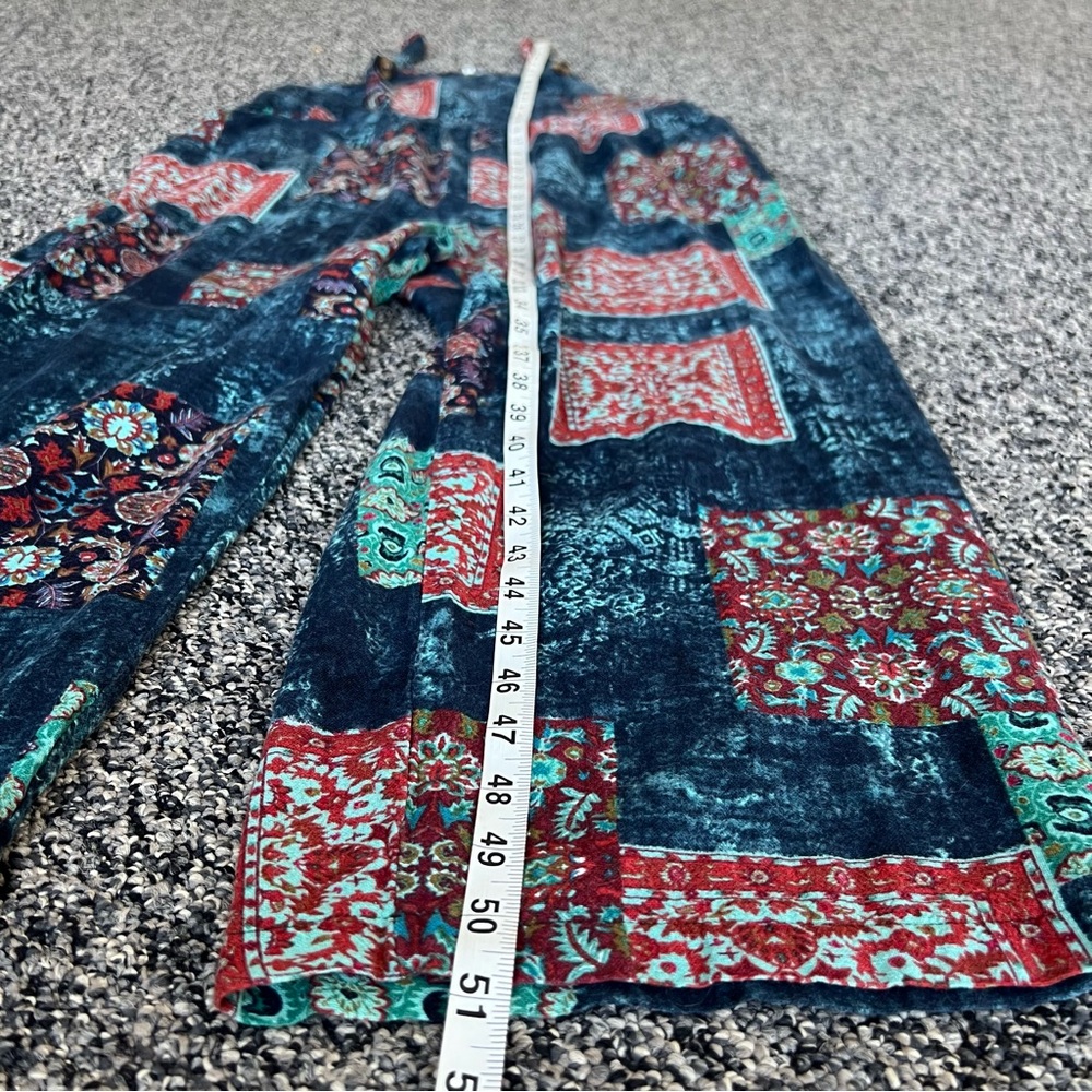 Cotton Blend Boho Patchwork Overalls - image 11